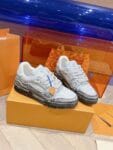 Louis Vuitton Trainer Light Grey Snake