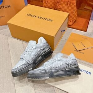 Louis Vuitton Trainer Light Grey Snake