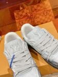 Louis Vuitton Trainer Light Grey Snake