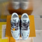 Louis Vuitton Trainer Light Blue Jeans