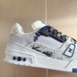 Louis Vuitton Trainer Light Blue Jeans