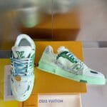 Louis Vuitton Trainer Light Green Jeans