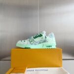 Louis Vuitton Trainer Light Green Jeans