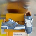 Louis Vuitton Trainer Blue Jeans