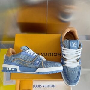 Louis Vuitton Trainer Blue Jeans