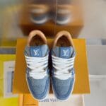 Louis Vuitton Trainer Blue Jeans
