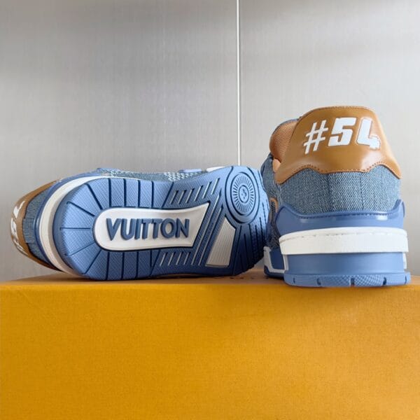 Louis Vuitton Trainer Blue Jeans
