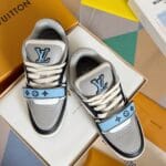 Louis Vuitton Trainer Light Blue and Black