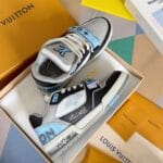 Louis Vuitton Trainer Light Blue and Black
