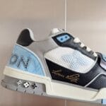 Louis Vuitton Trainer Light Blue and Black