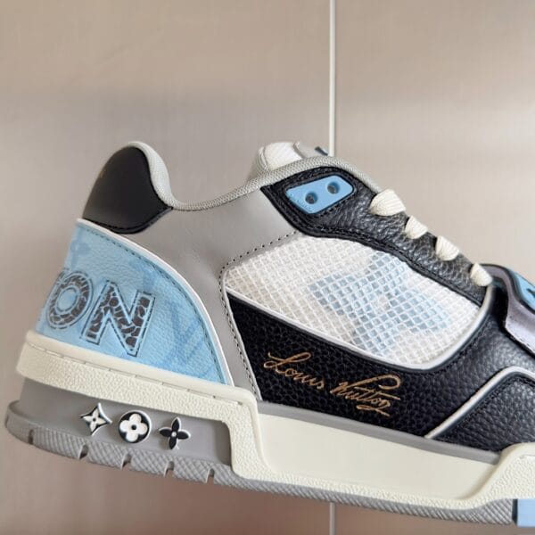 Louis Vuitton Trainer Light Blue and Black