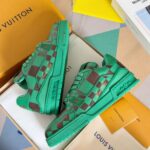 Louis Vuitton Trainer Green Grid