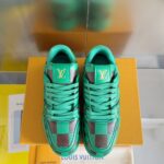 Louis Vuitton Trainer Green Grid
