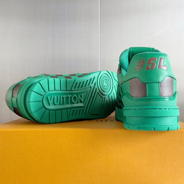 Louis Vuitton Trainer Green Grid