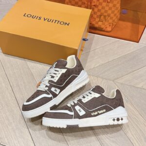 Louis Vuitton Trainer Brown Full Print
