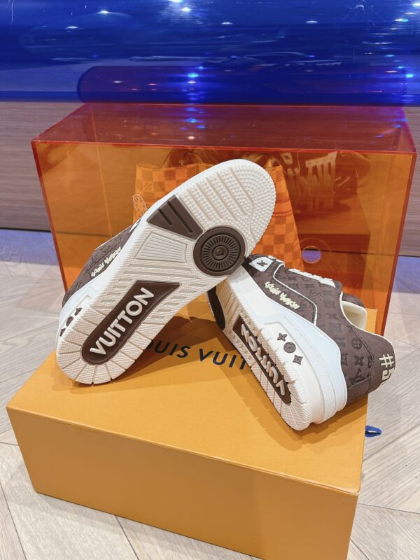 Louis Vuitton Trainer Brown Full Print