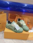 Louis Vuitton Trainer Green  Full Print