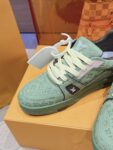 Louis Vuitton Trainer Green  Full Print