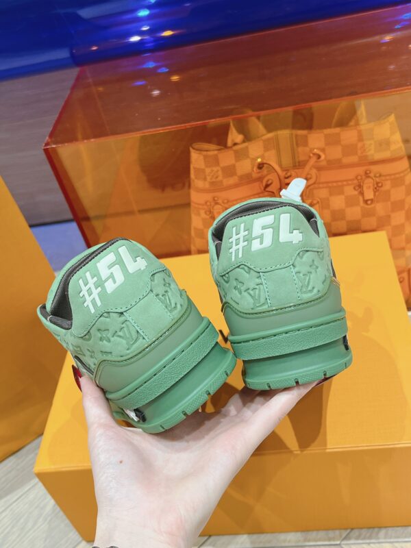 Louis Vuitton Trainer Green  Full Print