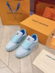 Louis Vuitton Trainer Light Blue  Full Print