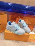Louis Vuitton Trainer Light Blue  Full Print