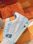 Louis Vuitton Trainer Light Blue  Full Print