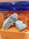 Louis Vuitton Trainer Light Blue  Full Print