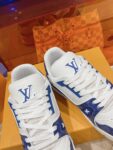 Louis Vuitton Trainer White Light Blue  Grid