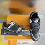 Louis Vuitton Trainer Black and White Grid