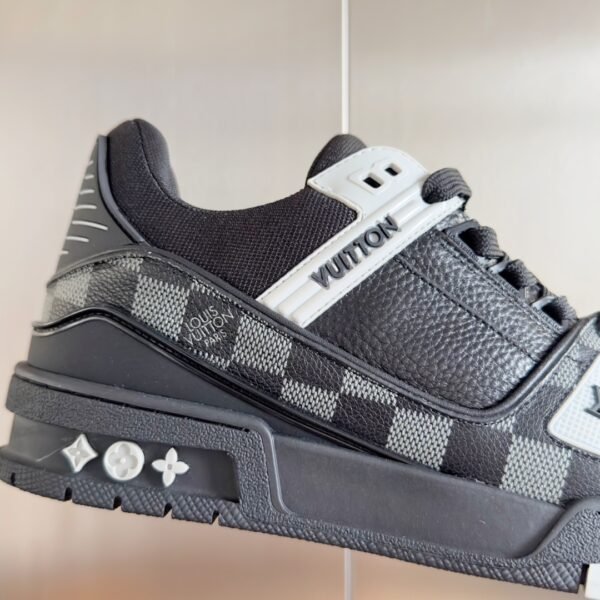 Louis Vuitton Trainer Black and White Grid