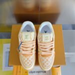 Louis Vuitton Trainer Orange Lettering Logo