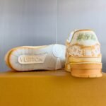 Louis Vuitton Trainer Orange Lettering Logo