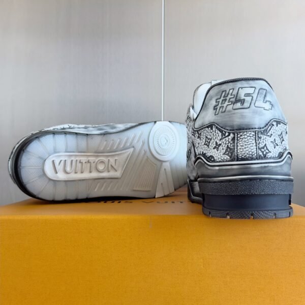 Louis Vuitton Trainer Black Lettering Logo