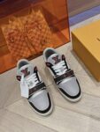 Louis Vuitton Trainer Black Grey and Red