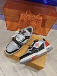 Louis Vuitton Trainer Black Grey and Red