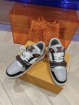 Louis Vuitton Trainer Black Grey and Red