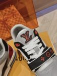 Louis Vuitton Trainer Black Grey and Red