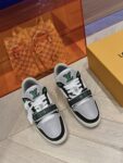 Louis Vuitton Trainer Black Green and White