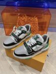 Louis Vuitton Trainer Black Green and White