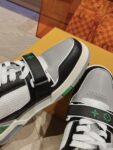 Louis Vuitton Trainer Black Green and White