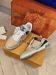 Louis Vuitton Trainer Orange and Bean Green