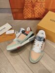 Louis Vuitton Trainer Orange and Bean Green