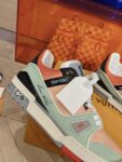 Louis Vuitton Trainer Orange and Bean Green