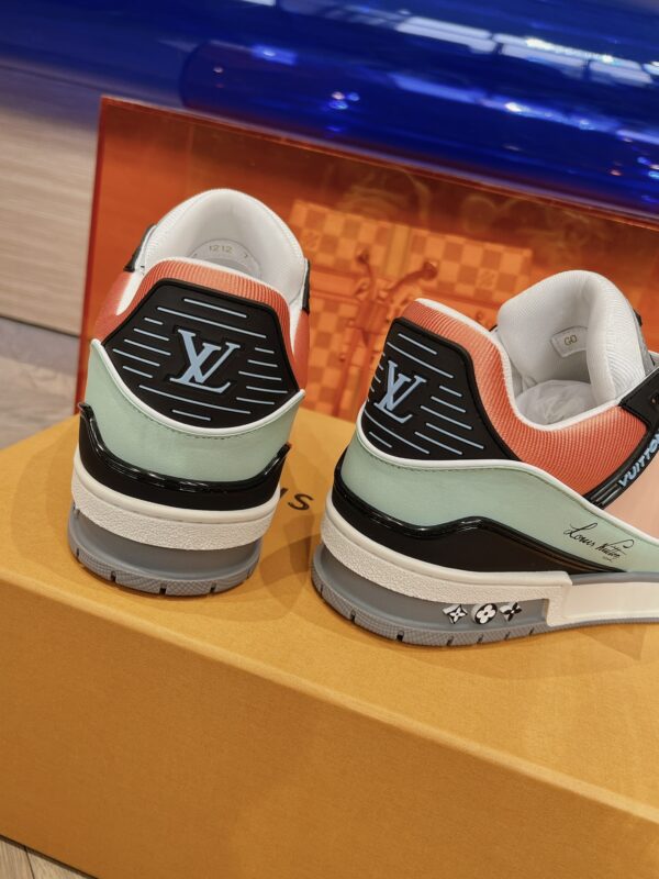 Louis Vuitton Trainer Orange and Bean Green