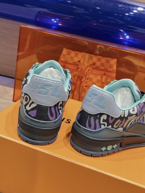 Louis Vuitton Trainer Graffiti Blue