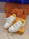 Louis Vuitton Trainer White and Yellow