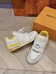 Louis Vuitton Trainer White and Yellow