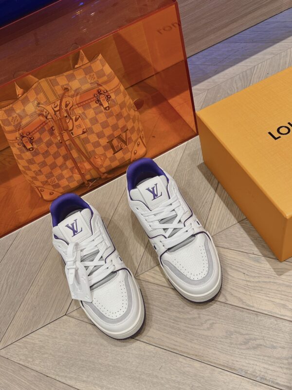 Louis Vuitton Trainer White and Purple