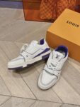 Louis Vuitton Trainer White and Purple