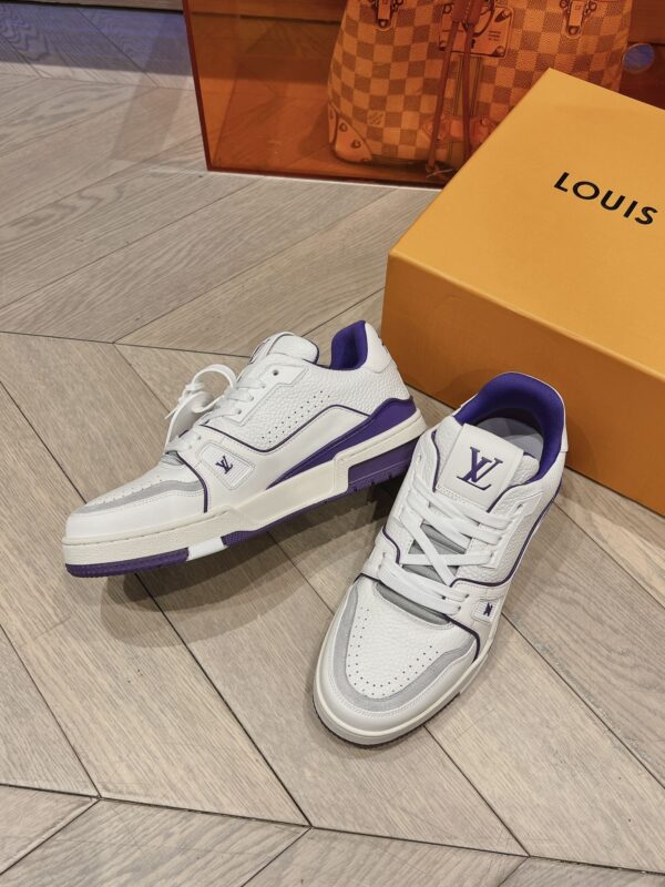 Louis Vuitton Trainer White and Purple